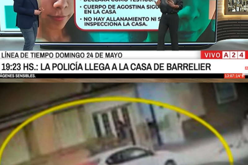 NUEVAS IMÁGENES REVELAN EL ACCIONAR POLICIAL EN EL CASO DEL FEMICIDIO DE AGOSTINA VEGA