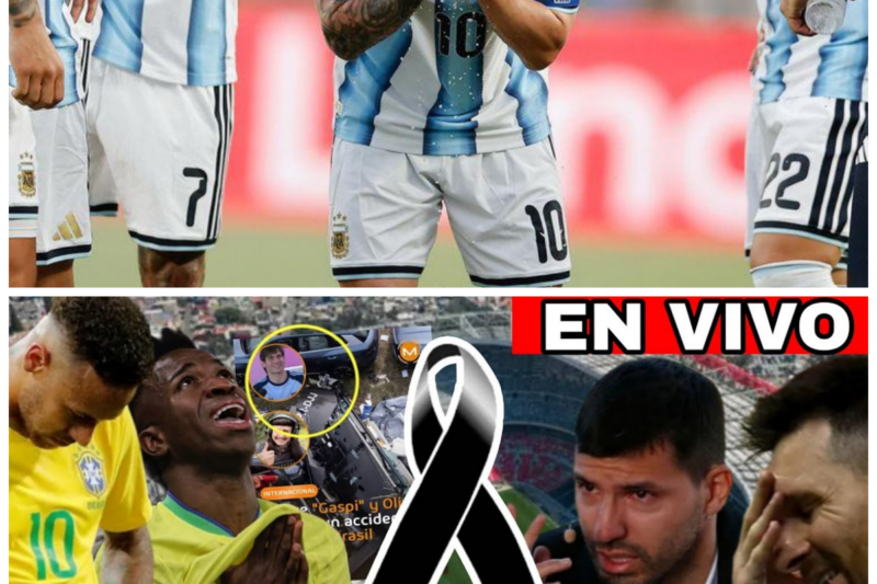 Q.D.E.P. MESSI ,Kun agüeroVinícius Júnior la argentina de luto