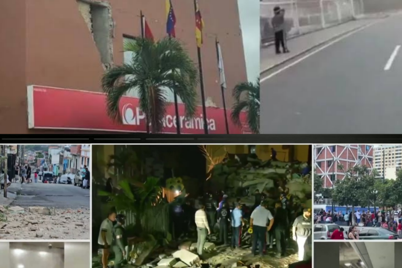 FUERTES SISMOS EN VENEZUELA: ASÍ ESTÁN LAS CALLES