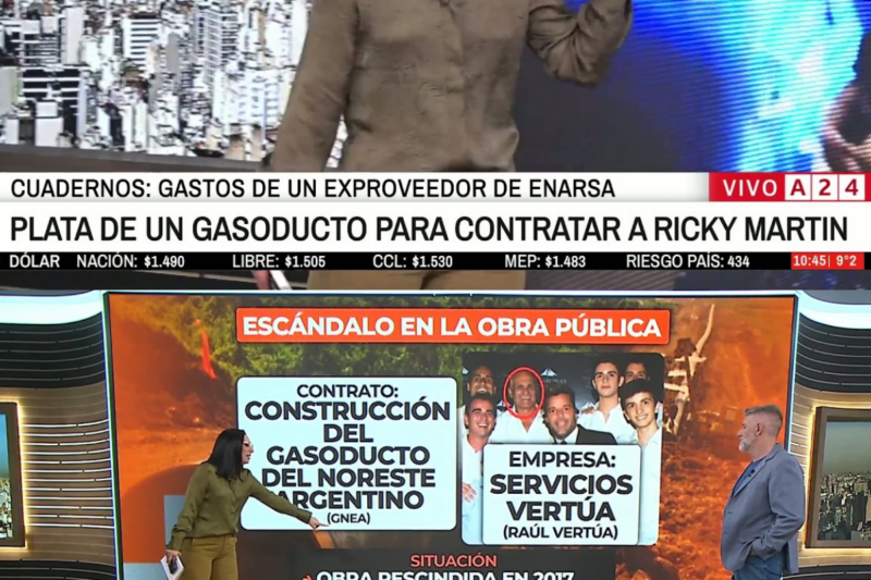 CAUSA CUADERNOS: UN EMPRESARIO DESVIÓ PLATA DE UN GASODUCTO PARA CONTRATAR A RICKY MARTIN