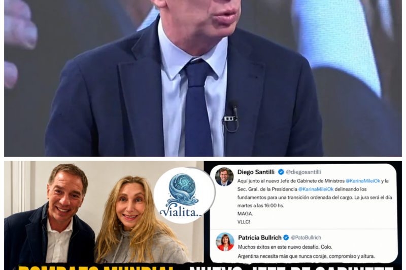 ¡Bombazo mundial: anunciaron que Diego Santilli es el nuevo Jefe de Gabinete y el p*lémico secreto d*struye todo! “El poder cambia de manos, pero los pactos ocultos siempre salen a la luz.” En un p*lémico y b*rujo giro político que ha fragmentado por completo el panorama nacional, el Poder Ejecutivo sacudió las estructuras del Estado con una t*rmentosa d*claración que coloca al flamante funcionario en el centro del poder, d*snudando las m*ntiras ocultas, las alianzas e*fermizas y la f*alsedad que r*ndían en las sombras de los despachos oficiales, provocando una humillación pública sin precedentes donde la venganza p*sicológica p*lpita con furia y promete un c*lapso m*diático total con r*percusiones i*misericordes que dejará a la oposición t*totalmente en la r*uina e*mocional.  La historia completa está en los comentarios a continuación.
