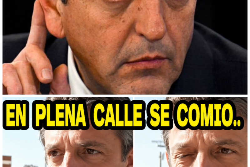 ¡**Sergio Massa** fue rodeado y duramente humillado en plena calle tras haber lanzado un feroz ataque contra el vocero presidencial **Manuel Adorni**!  “El que busca la confrontación en el barro de la política, tarde o temprano termina pagando el precio del repudio popular.” En un desarrollo que ha dejado a todos completamente atónitos, este escrache espontáneo ha destapado una p*lea política monumental al abrir la caja negra del enorme malestar social acumulado contra la vieja dirigencia. Las implicaciones de este violento cruce callejero son enormes, y las reacciones de los principales referentes no han tardado en llegar tras viralizarse las imágenes de la tensión. Los ciudadanos están en pie de guerra, exigiendo calma en el debate público pero también s*nciones morales para quienes intentan desestabilizar la gestión actual. Este drama no es solo un caso aislado; es un llamado a la acción para todos aquellos que creen en una democracia transparente.  La historia completa está en los comentarios a continuación.
