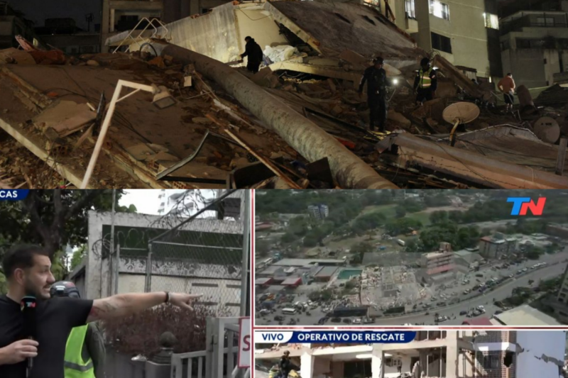 TN EN VENEZUELA Y Las réplicas del terremoto aterrorizan a la población: falta agua y electricidad