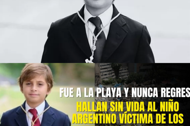 Hallan sin vida a niño argentino víctima de terremotos en Venezuela: fue a la playa y nunca regresó