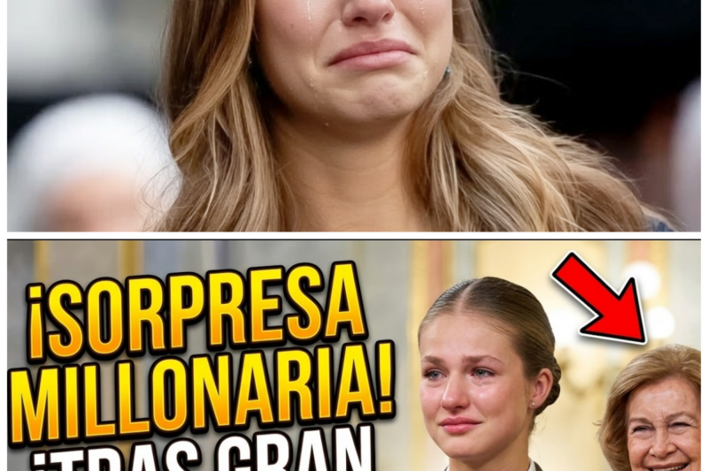 “¡Sorpresa Emocionante! Leonor en lágrimas por la Reina Sofía y su Gran Cruz al Mérito”  La reciente ceremonia ha conmovido a la audiencia, especialmente a la Princesa Leonor, quien no pudo contener las lágrimas al ver a su abuela recibir la Gran Cruz al Mérito. Esta sorpresa millonaria ha resaltado la importancia de los lazos familiares en la Casa Real. “¿Estamos ante un nuevo símbolo de unidad en la monarquía española?”, se preguntan los críticos. La historia completa está en los comentarios a continuación.