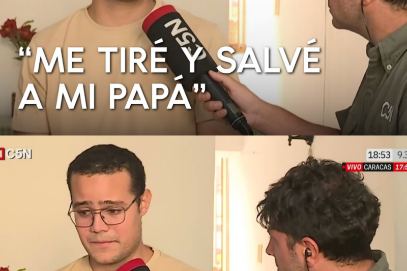 SE TIRÓ de un PRIMER PISO para SALVAR a SUS PADRES