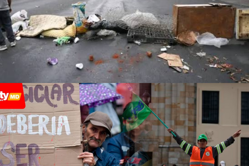 Gremio reciclador rechaza marco tarifario y mantiene la protesta