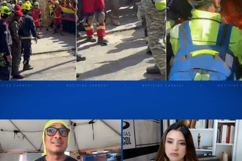 Habla rescatista del vigilante que permaneció 9 días bajo escombros tras terremotos en Venezuela