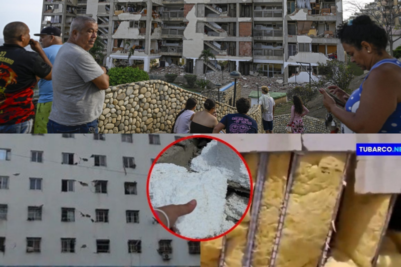Entre los escombros apareció la gran polémica de las viviendas construidas por el chavismo