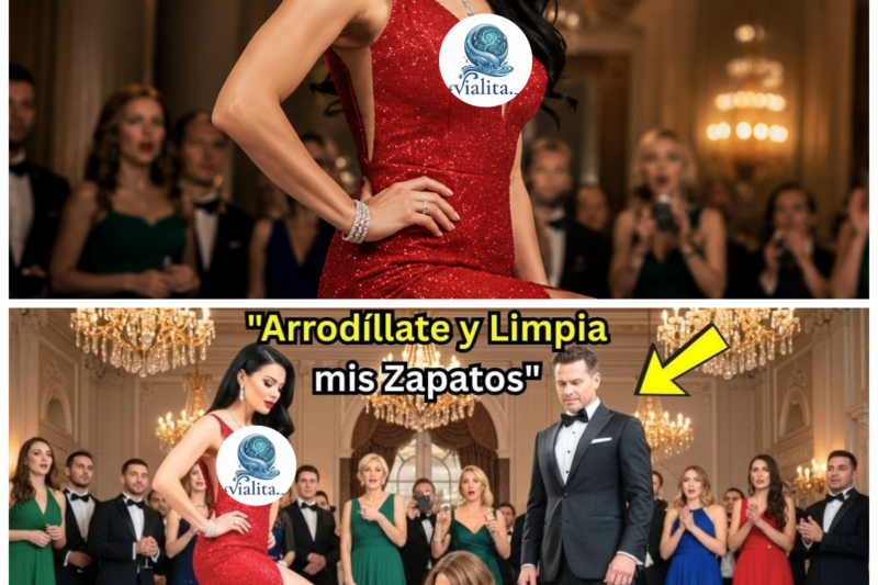 🛑 “Agáchate y limpia estos zapatos inmediatamente”. La amante de mi marido me estaba humillando delante de 300 personas en la gala empresarial más importante del año, obligándome a arrodillarme para limpiar el pastel de sus caros tacones de diseño. Atrapada entre tragarme mi orgullo o desatar un escándalo que destruiría la reputación de mi esposo, decidí coger la servilleta y arrodillarme con mi vestido plateado. Lo que nadie en ese salón de baile sospechaba, ni siquiera la altiva mujer que me pisoteaba, era que mi esposo estaba a punto de arrodillarse a mi lado para activar la trampa más letal de la noche. Descubre cómo una humillación pública se convirtió en un arresto federal por espionaje corporativo. 👑👇 [Lee la historia completa aquí]