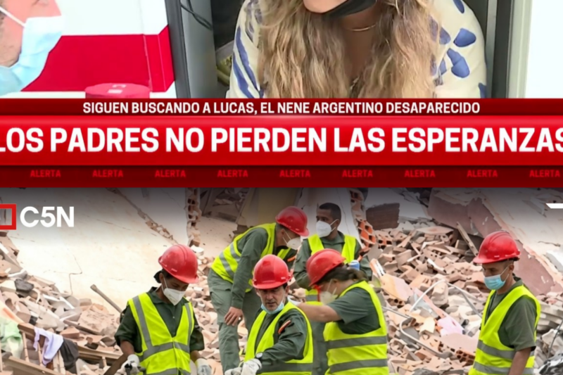 BÚSQUEDA de LUCAS GÁMEZ: TESTIGO DIJO HABERLO VISTO en el ASCENSOR antes del TERREMOTO
