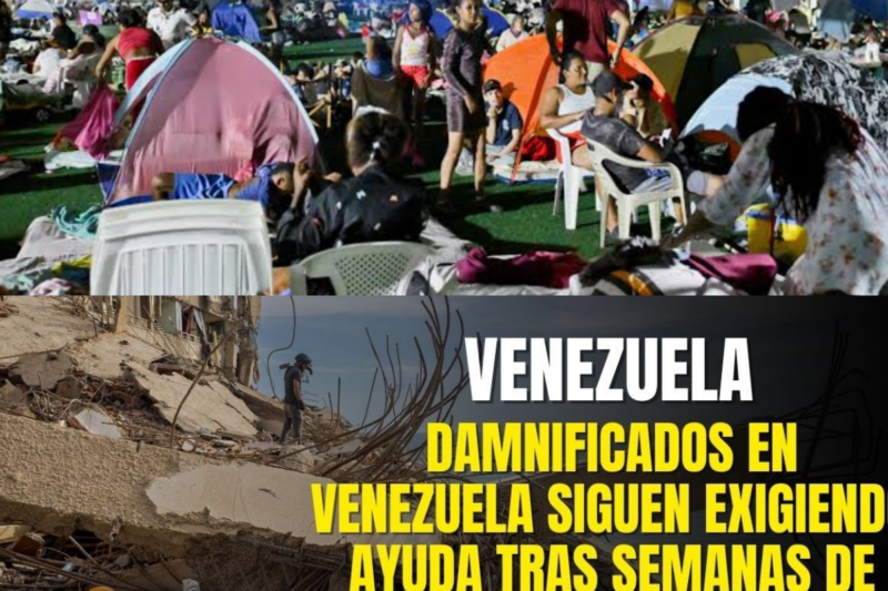 Damnificados en Venezuela siguen exigiendo ayuda tras semanas de los sismos: No quiero ir a refugio