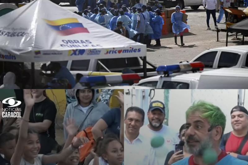 Voluntarios llevan sonrisas a niños afectados por terremotos en Venezuela con juegos y espectáculos