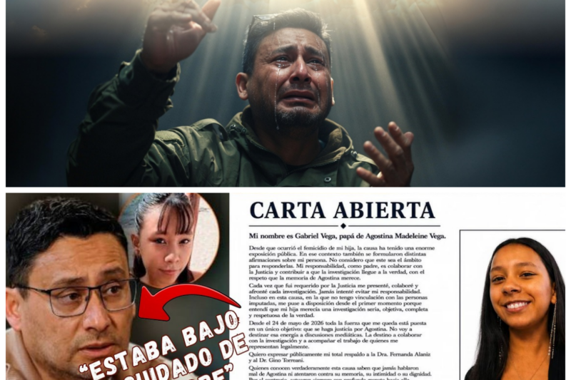 EL PADRE DE AGOSTINA PUBLICÓ UNA CARTA Y APUNTA CONTRA EL ENTORNO DE LA MADRE