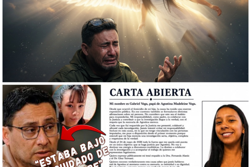 EL PADRE DE AGOSTINA PUBLICÓ UNA CARTA Y APUNTA CONTRA EL ENTORNO DE LA MADRE