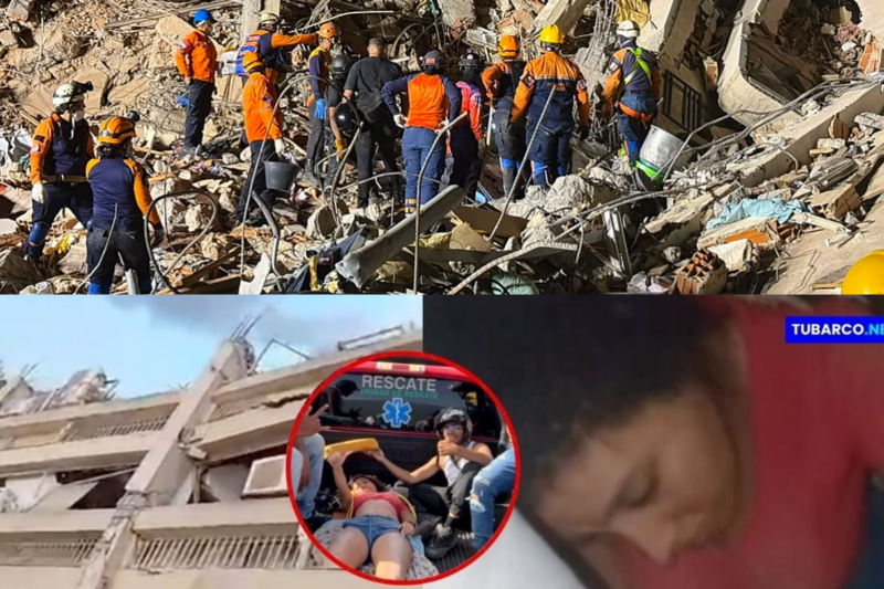 Así descubrieron que vigilante seguía luchando abajo de los escombros en Venezuela