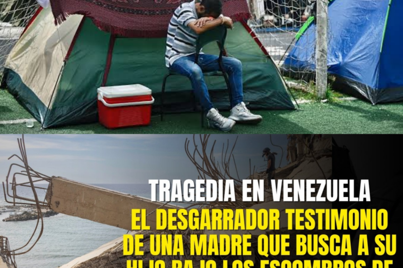El duro testimonio de una madre que busca a su hijo en los escombros de un edificio en Catia La Mar