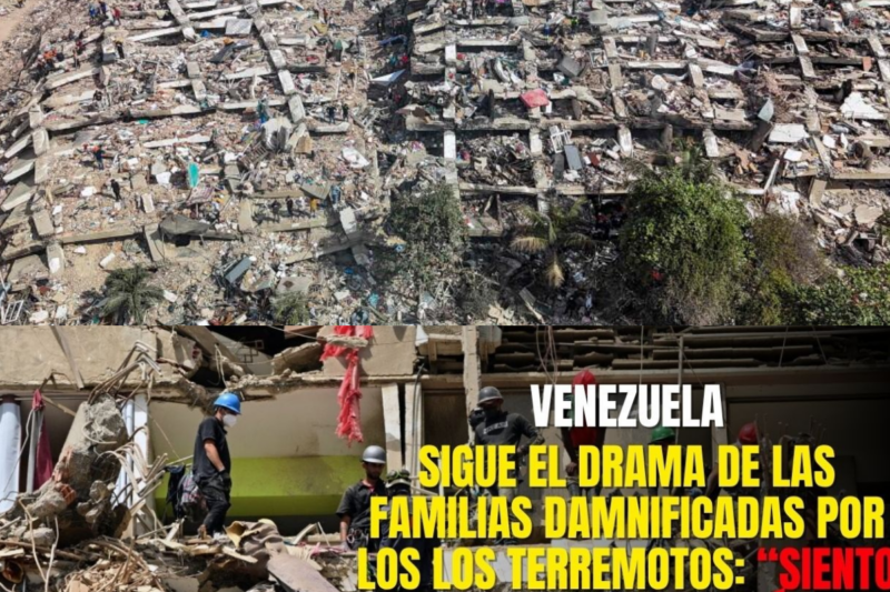 Sigue el drama de las familias damnificadas en Venezuela por terremotos:“Siento que tiemblo todavía”