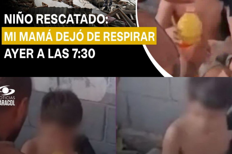 Niño de 7 años rescatado en Venezuela dijo que su mamá “dejó de respirar”
