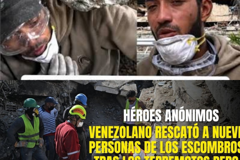 Héroes anónimos: venezolano rescató a 9 personas de los escombros pero aún busca a su familia