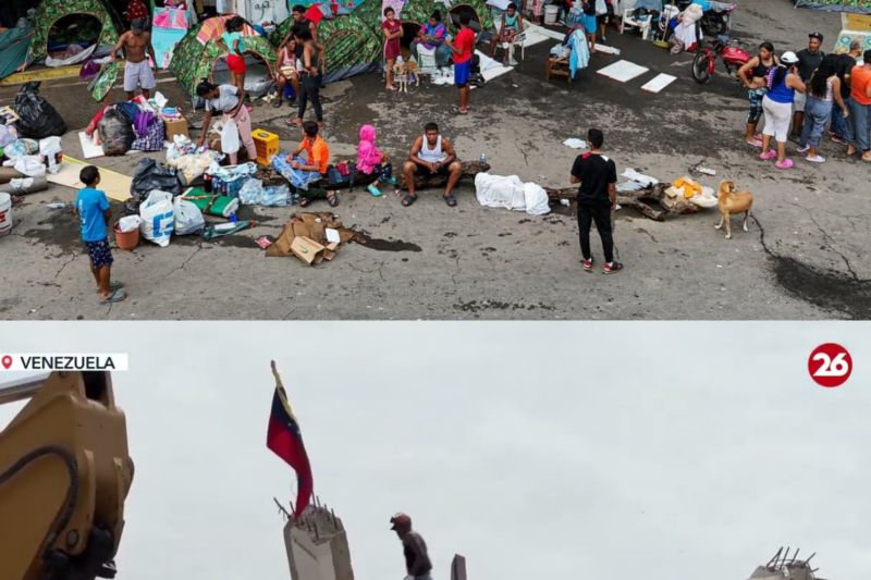 Familias venezolanos enfrentan la devastación de sus hogares