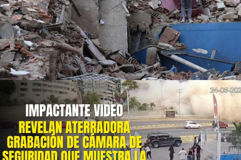 IMPACTANTE: revelan aterradora grabación de la caída de varios edificios por el terremoto Venezuela