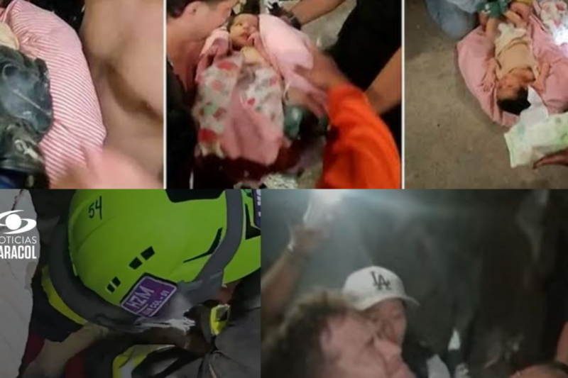 Milagros en medio de la tragedia de Venezuela: un bebé y un niño son hallados vivos entre escombros