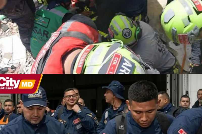 Regresa a Colombia el equipo élite USAR COL- 1 tras asistir la tragedia en Venezuela