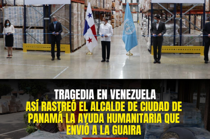 Así rastreó el alcalde de Ciudad de Panamá la ayuda humanitaria que envió a La Guaira