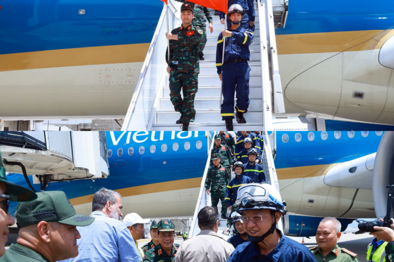 ¡La imagen más hermosa en medio de la tragedia en Venezuela: los soldados vietnamitas llevan el corazón de Vietnam hasta donde más se necesita!