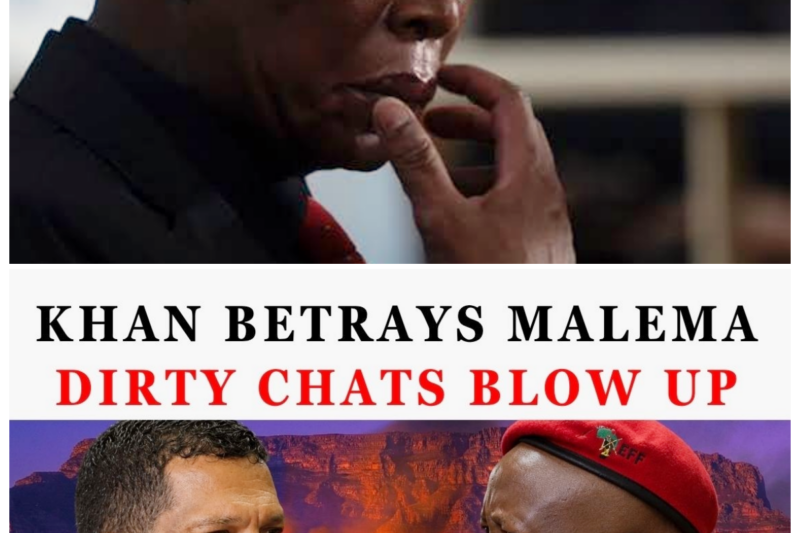 “Khan’s DEVASTATING Betrayal: Malema’s SHOCKING Chats Exposed!” -ZZ  In a betrayal that feels ripped straight from the pages of a political thriller, Khan has thrown Malema under the bus, revealing scandalous chats that expose the dark underbelly of their friendship. As the truth comes crashing down, viewers are left on the edge of their seats, wondering how deep the betrayal runs. With alliances crumbling and reputations at stake, this explosive revelation is just the tip of the iceberg in a story filled with deception and intrigue. Will Malema fight back, or has this betrayal sealed his fate? The full story is in the comments below.