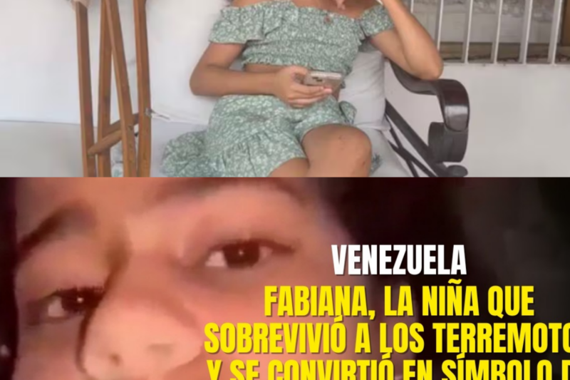 Fabiana, la niña que sobrevivió a los terremotos y se convirtió en símbolo de esperanza en Venezuela