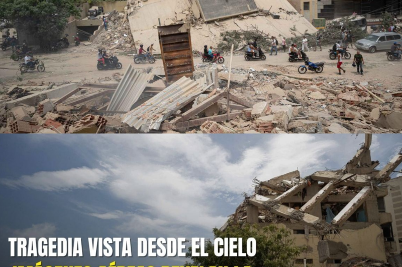 Imágenes aéreas revelan la magnitud de los terremotos en Venezuela: se han confirmado 3.685 muertos