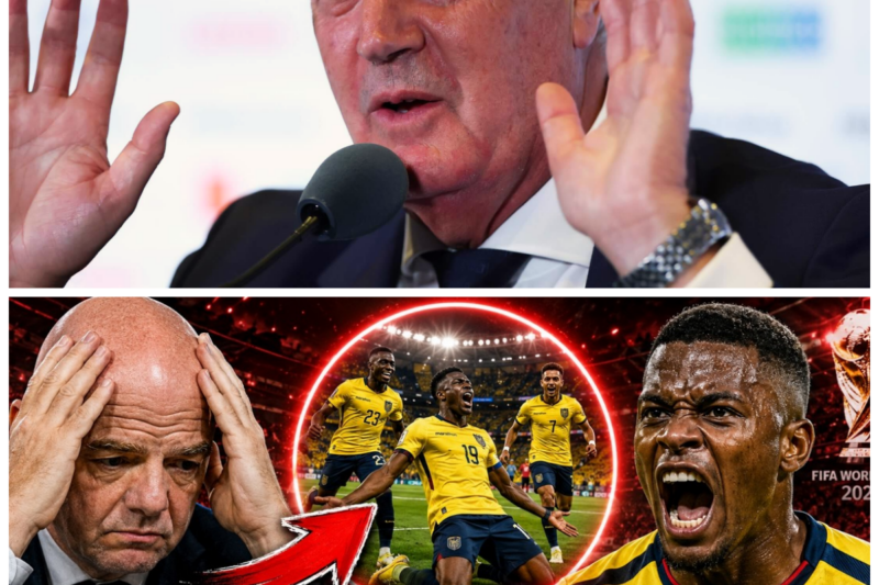 “¡Bomba Mundial! Ecuador en la mira de la FIFA por un problema que podría afectar su participación en el torneo”  La Copa Mundial de la FIFA ha sido sacudida por un sorprendente problema relacionado con Ecuador, lo que ha provocado una ola de especulaciones y preocupaciones entre los aficionados. “¿Podrá Ecuador superar este desafío y seguir adelante en su camino hacia la gloria?”, se preguntan los seguidores del fútbol. La historia completa está en los comentarios a continuación.