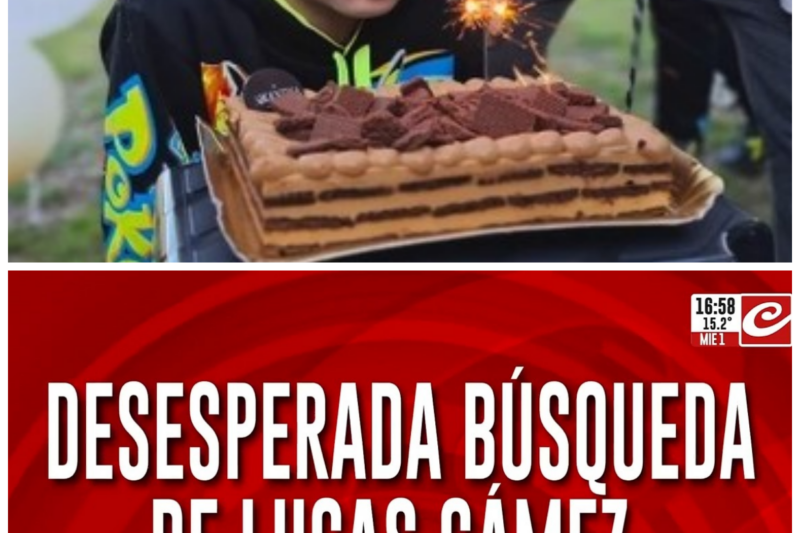 Desesperada búsqueda de Lucas Gámez, el argentino de 8 años