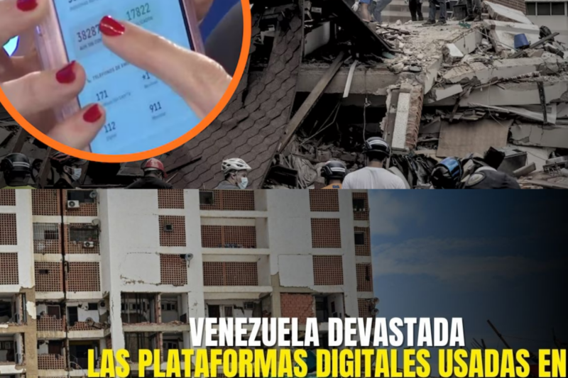 Las plataformas digitales usadas en Venezuela para localizar a los desaparecidos tras los terremotos
