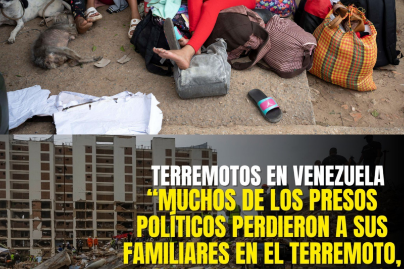 “Muchos de los presos perdieron a sus familiares en el terremoto, imagina la incertidumbre que hay”