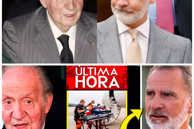 CRISIS EN LA MONARQUÍA! EL EMÉRITO JUAN CARLOS I, HERIDO Y EN PELIGRO, LLEGA DE URGENCIA A ESPAÑA PARA UN PACTO SECRETO CON FELIPE VI Y LETIZIA QUE PODRÍA SALVAR O DESTROZAR LA REINA  El ex rey Juan Carlos I ha sido llevado en estado grave a España tras un accidente misterioso, y su regreso parece estar ligado a un pacto secreto con Felipe VI y Letizia que podría decidir el destino de la monarquía, (“¿Será que la historia se escribe en las sombras, lejos de la vista pública?”) La nación está en shock, y las redes arden con teorías conspirativas sobre lo que realmente sucede en los pasillos del poder. La historia completa está en los comentarios a continuación.